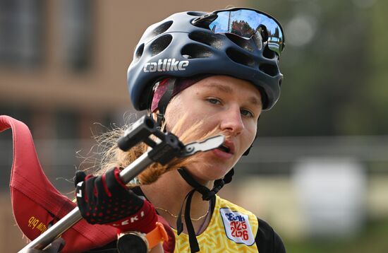 Чемпионат России по биатлону на роллерах. Эстафета