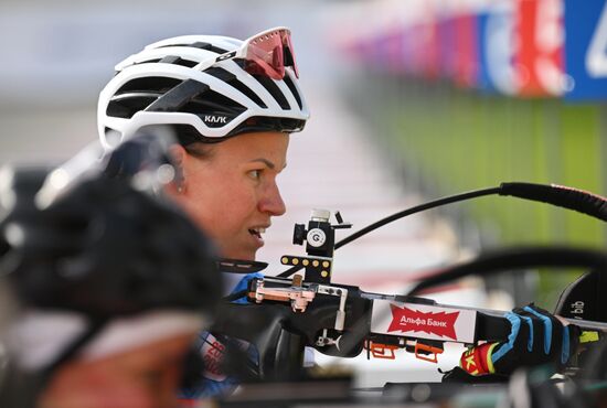 Чемпионат России по биатлону на роллерах. Эстафета