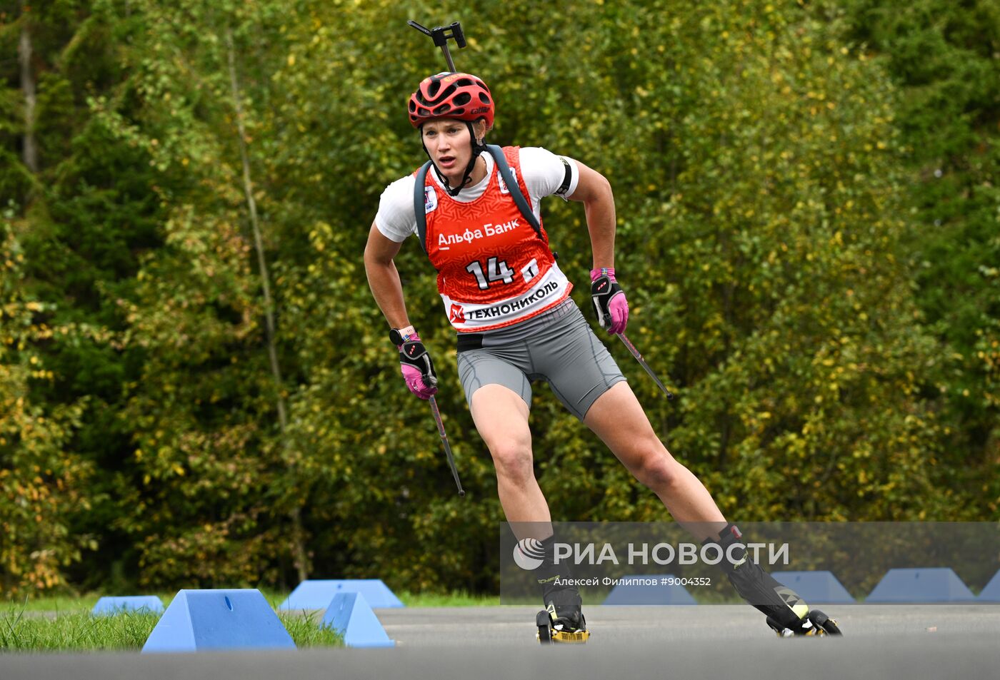 Чемпионат России по биатлону на роллерах. Эстафета