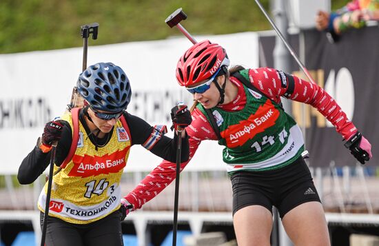 Чемпионат России по биатлону на роллерах. Эстафета