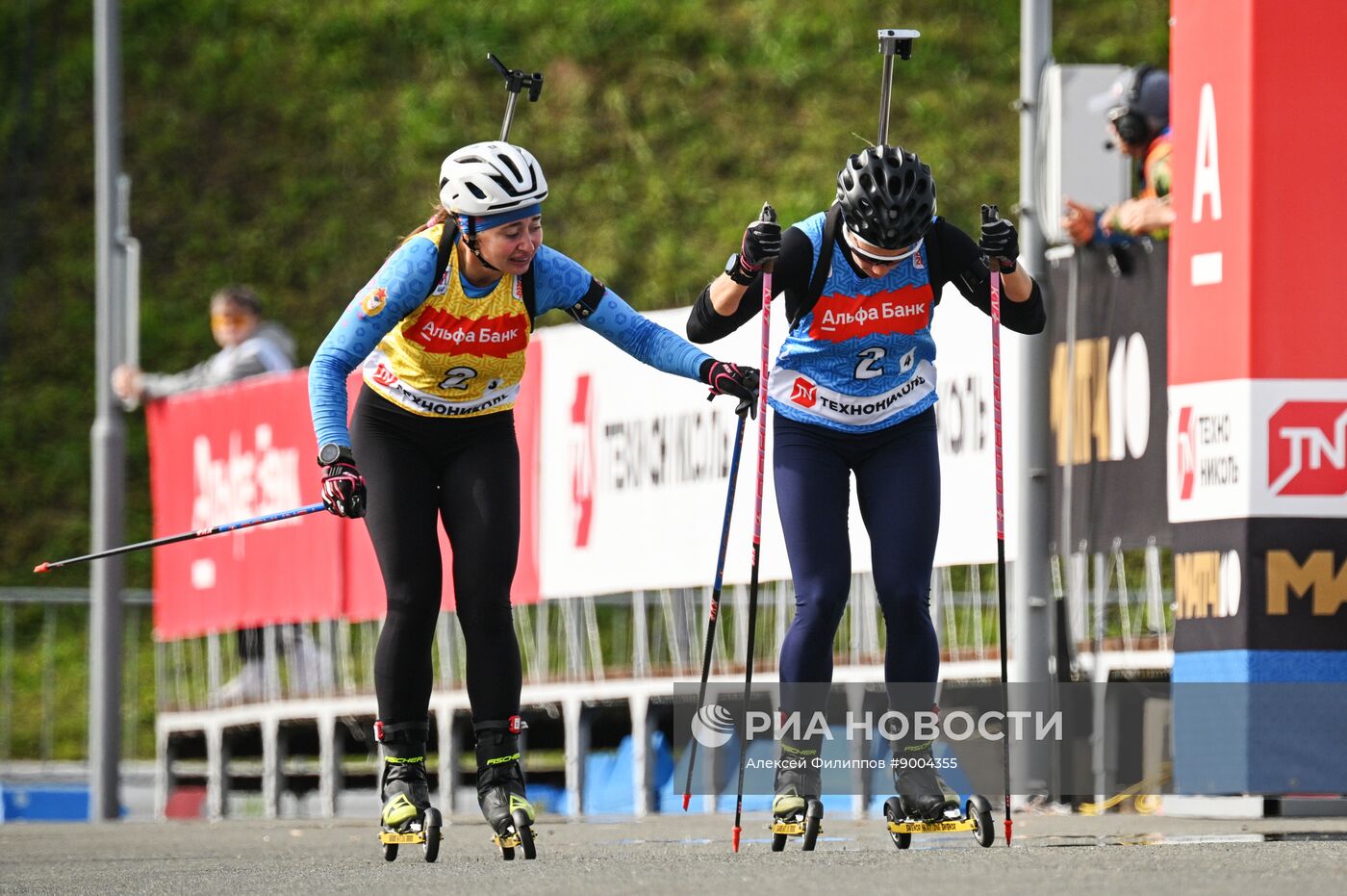 Чемпионат России по биатлону на роллерах. Эстафета