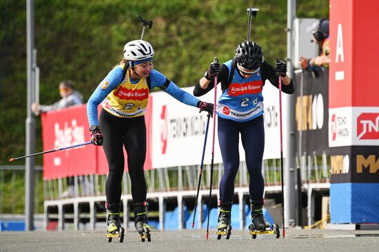 Чемпионат России по биатлону на роллерах. Эстафета