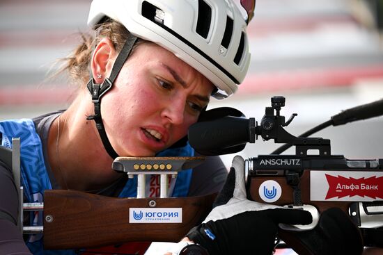 Чемпионат России по биатлону на роллерах. Эстафета