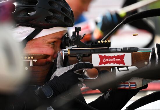 Чемпионат России по биатлону на роллерах. Эстафета