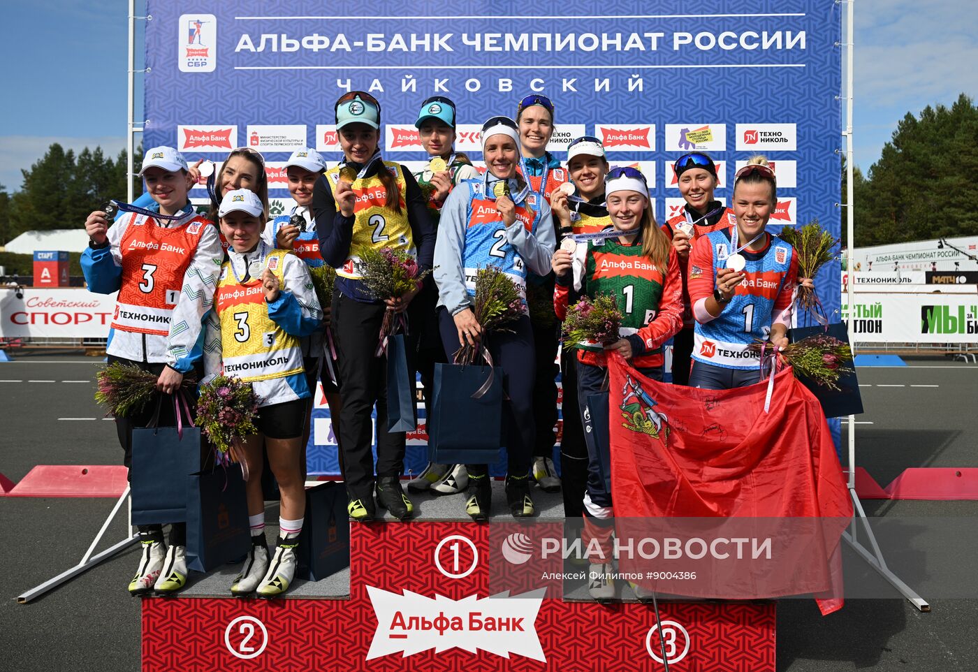 Чемпионат России по биатлону на роллерах. Эстафета