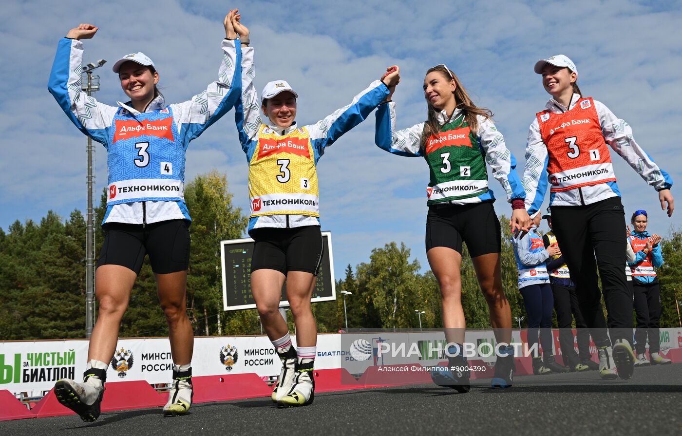 Чемпионат России по биатлону на роллерах. Эстафета