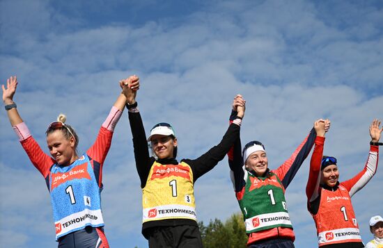 Чемпионат России по биатлону на роллерах. Эстафета