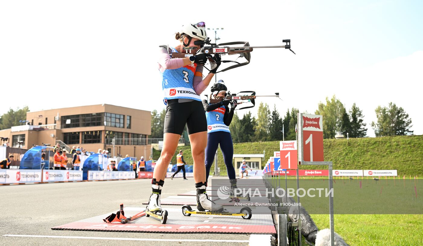 Чемпионат России по биатлону на роллерах. Эстафета