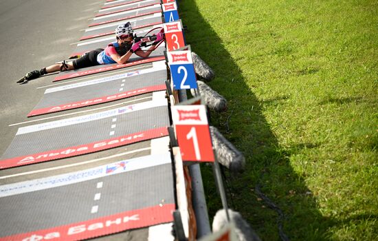 Чемпионат России по биатлону на роллерах. Эстафета