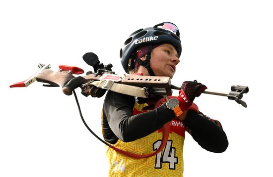 Чемпионат России по биатлону на роллерах. Эстафета