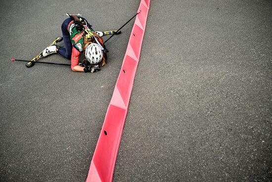 Чемпионат России по биатлону на роллерах. Эстафета