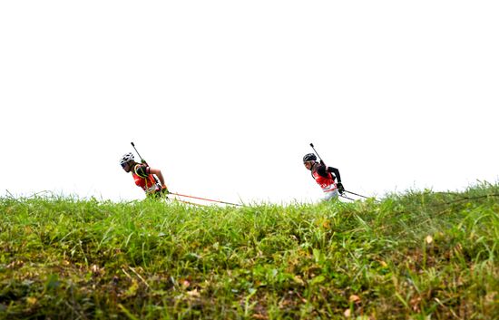 Чемпионат России по биатлону на роллерах. Эстафета