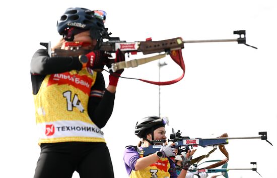 Чемпионат России по биатлону на роллерах. Эстафета