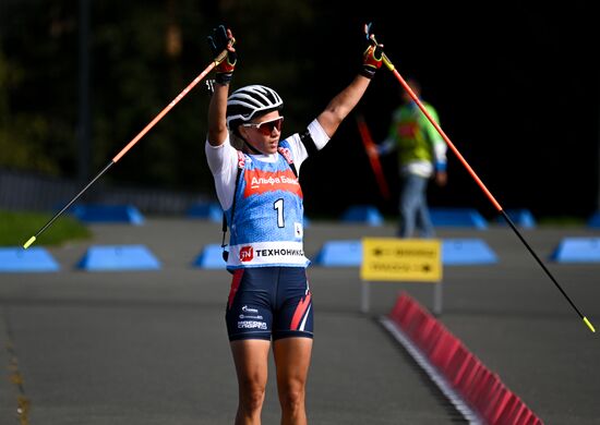 Чемпионат России по биатлону на роллерах. Эстафета