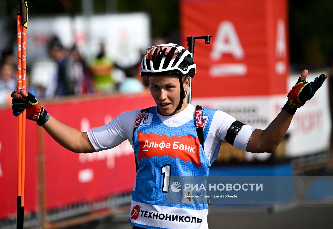 Чемпионат России по биатлону на роллерах. Эстафета