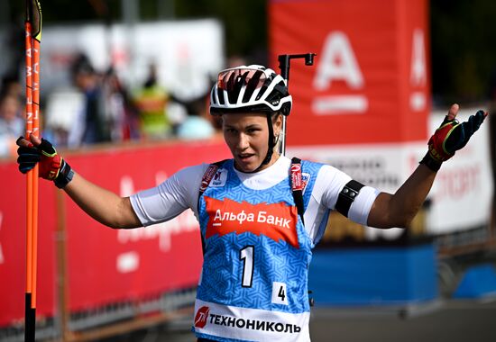 Чемпионат России по биатлону на роллерах. Эстафета