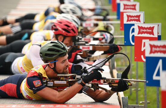 Чемпионат России по биатлону на роллерах. Эстафета