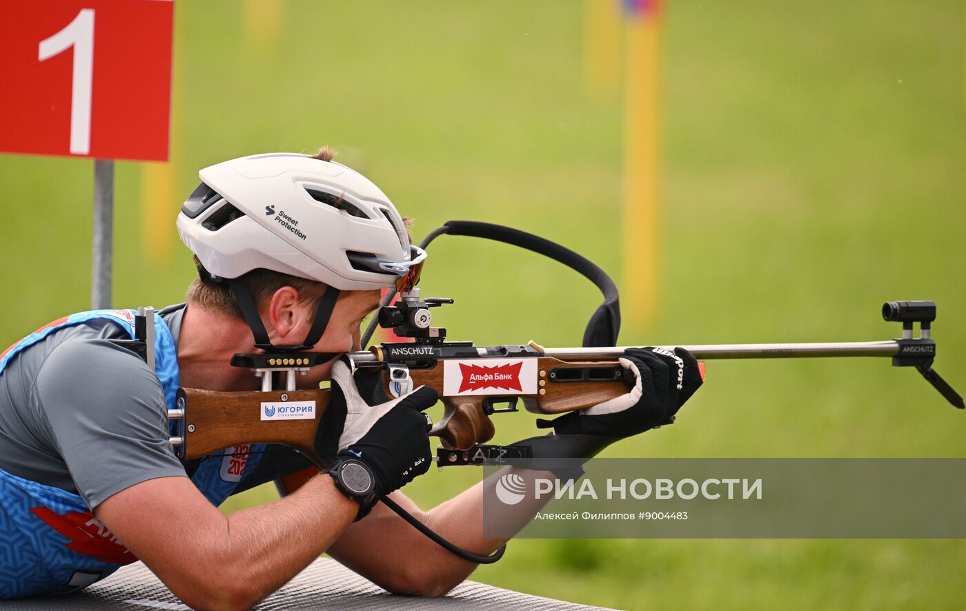 Чемпионат России по биатлону на роллерах. Эстафета