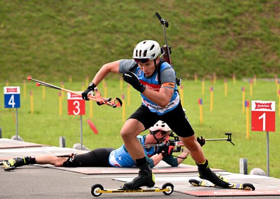 Чемпионат России по биатлону на роллерах. Эстафета