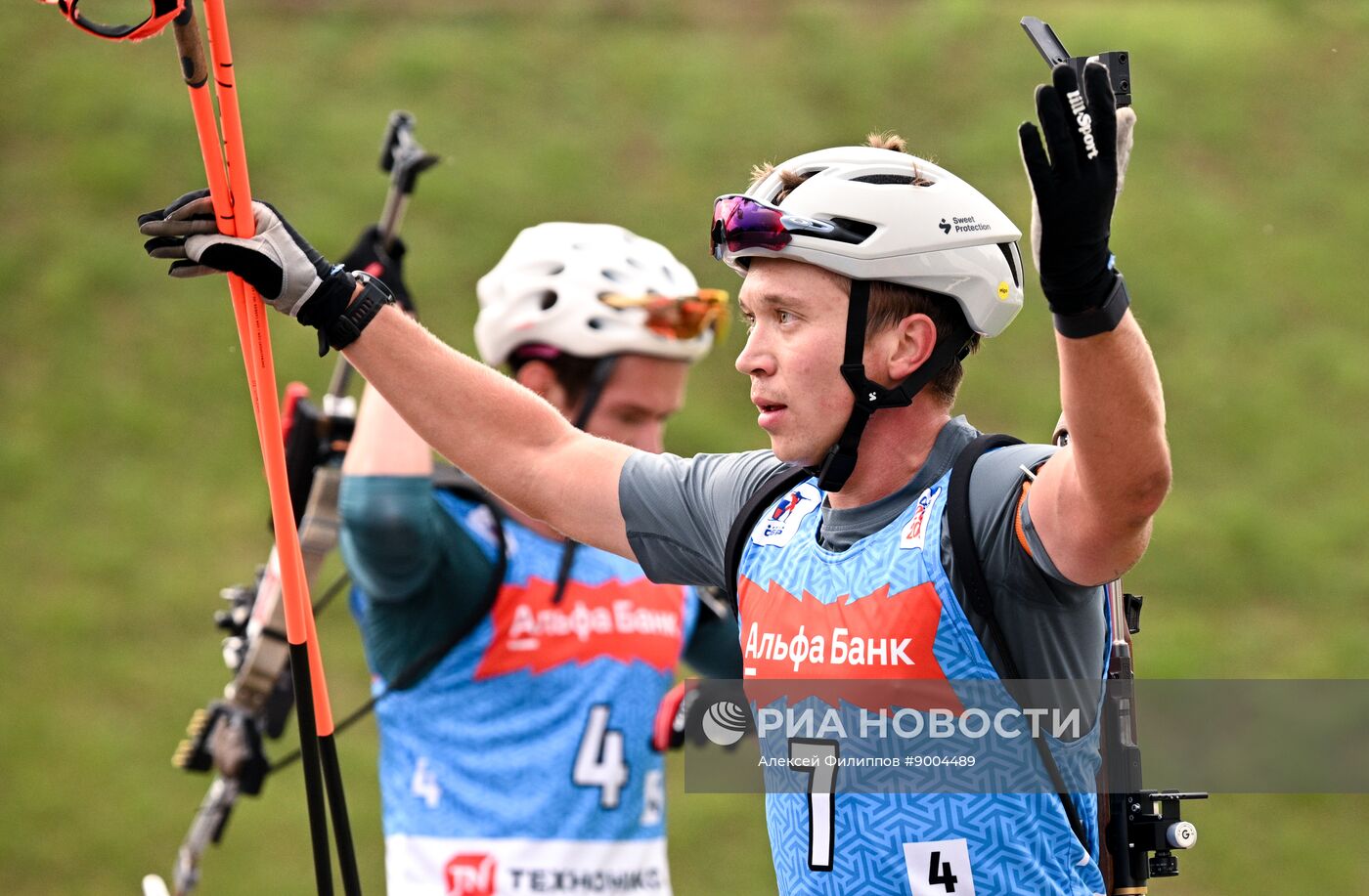 Чемпионат России по биатлону на роллерах. Эстафета