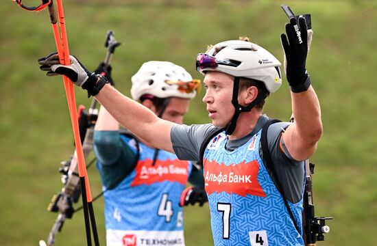 Чемпионат России по биатлону на роллерах. Эстафета