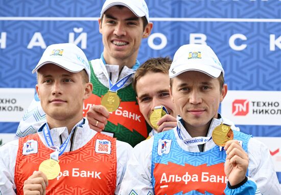 Чемпионат России по биатлону на роллерах. Эстафета