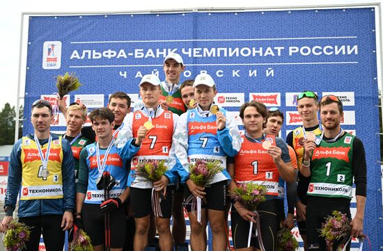 Чемпионат России по биатлону на роллерах. Эстафета