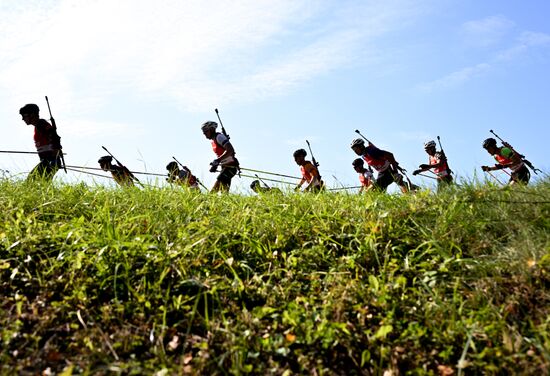 Чемпионат России по биатлону на роллерах. Эстафета