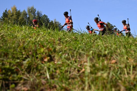 Чемпионат России по биатлону на роллерах. Эстафета