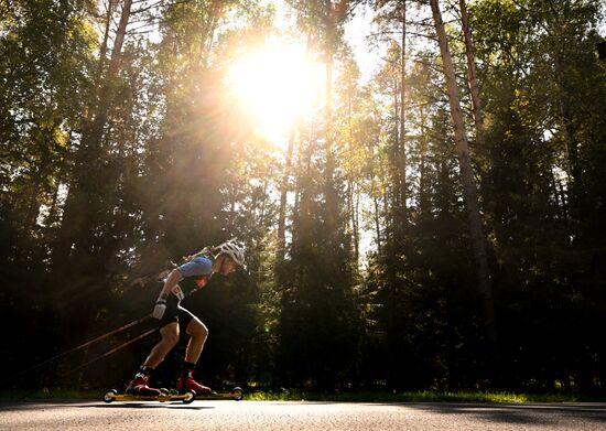 Чемпионат России по биатлону на роллерах. Эстафета