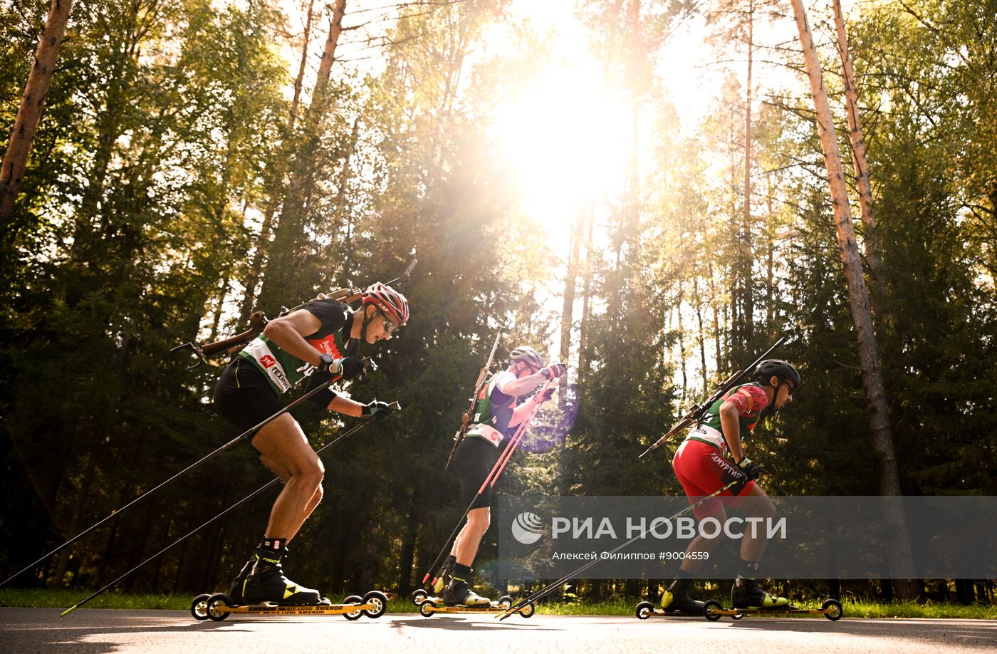 Чемпионат России по биатлону на роллерах. Эстафета