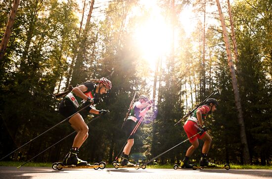 Чемпионат России по биатлону на роллерах. Эстафета