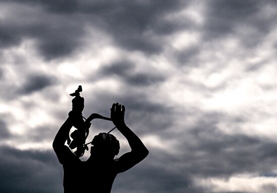 Чемпионат России по биатлону на роллерах. Эстафета