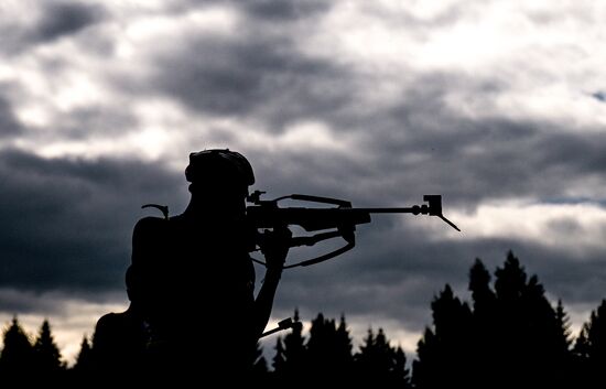 Чемпионат России по биатлону на роллерах. Эстафета