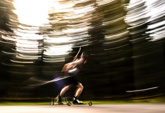 Чемпионат России по биатлону на роллерах. Эстафета