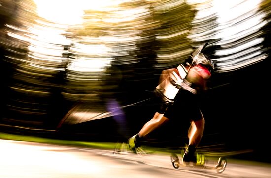 Чемпионат России по биатлону на роллерах. Эстафета