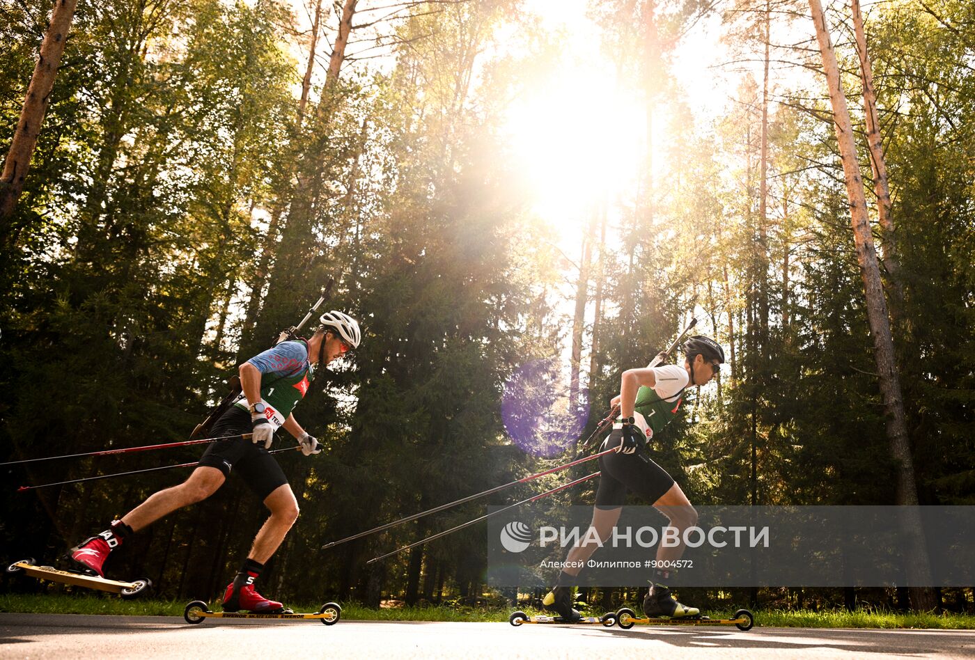 Чемпионат России по биатлону на роллерах. Эстафета