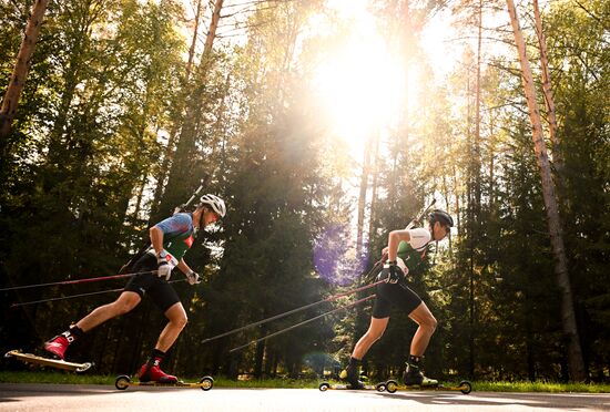 Чемпионат России по биатлону на роллерах. Эстафета
