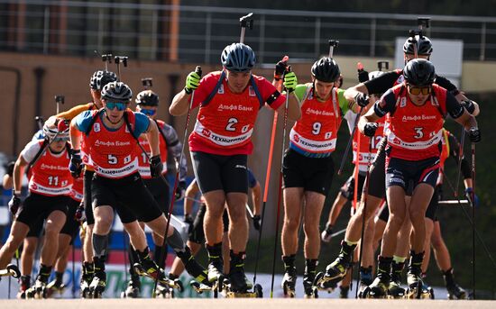 Чемпионат России по биатлону на роллерах. Эстафета