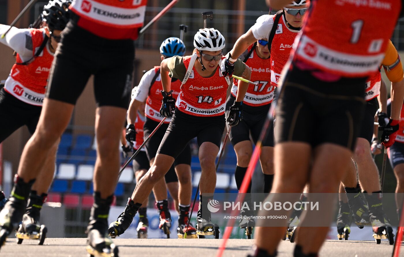 Чемпионат России по биатлону на роллерах. Эстафета