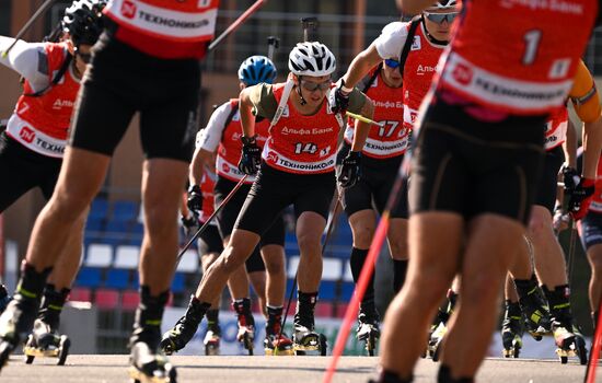 Чемпионат России по биатлону на роллерах. Эстафета