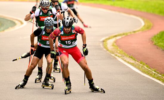 Чемпионат России по биатлону на роллерах. Эстафета