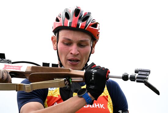 Чемпионат России по биатлону на роллерах. Эстафета