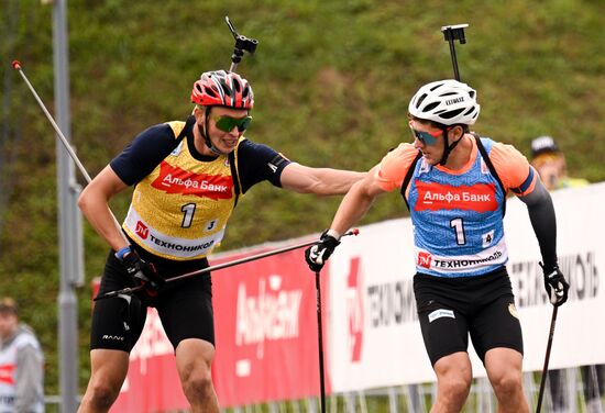 Чемпионат России по биатлону на роллерах. Эстафета