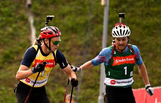 Чемпионат России по биатлону на роллерах. Эстафета