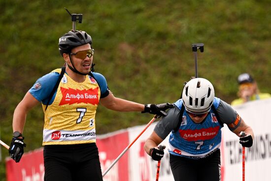 Чемпионат России по биатлону на роллерах. Эстафета