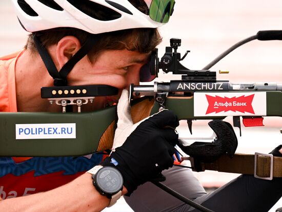 Чемпионат России по биатлону на роллерах. Эстафета