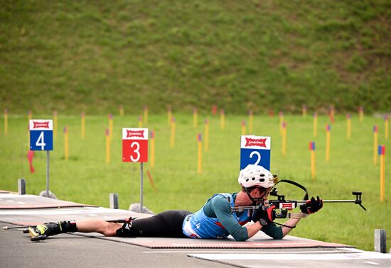 Чемпионат России по биатлону на роллерах. Эстафета