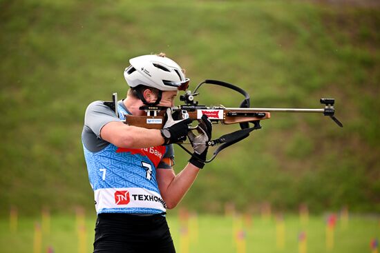 Чемпионат России по биатлону на роллерах. Эстафета