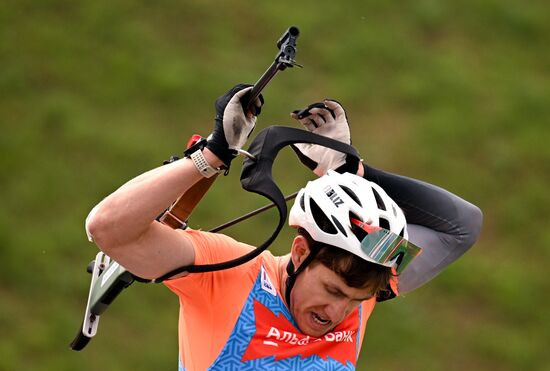 Чемпионат России по биатлону на роллерах. Эстафета